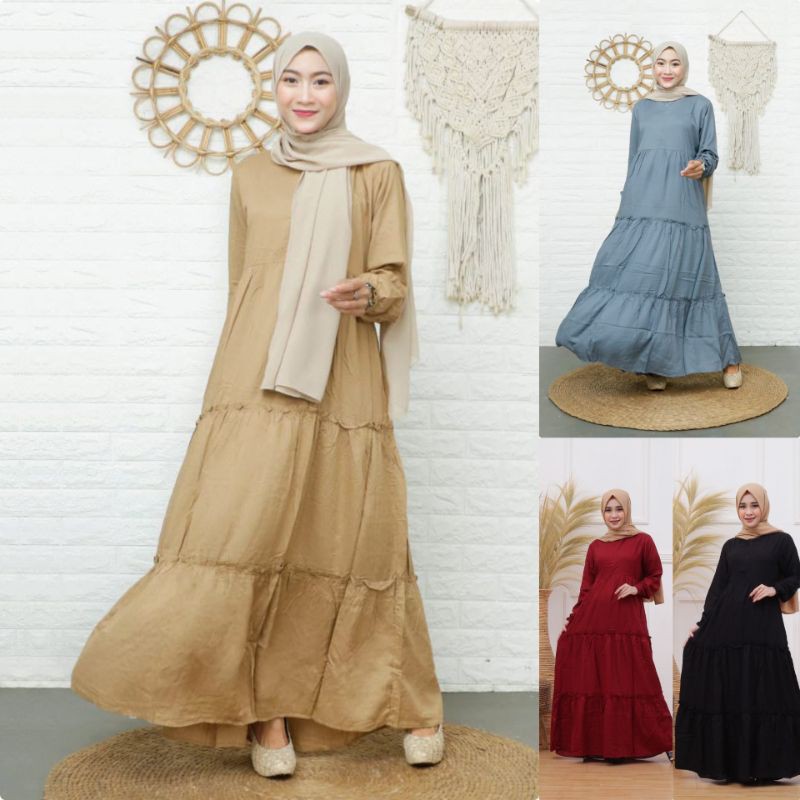 GAMIS RAYON PREMIUM REMPEL SUSUN
