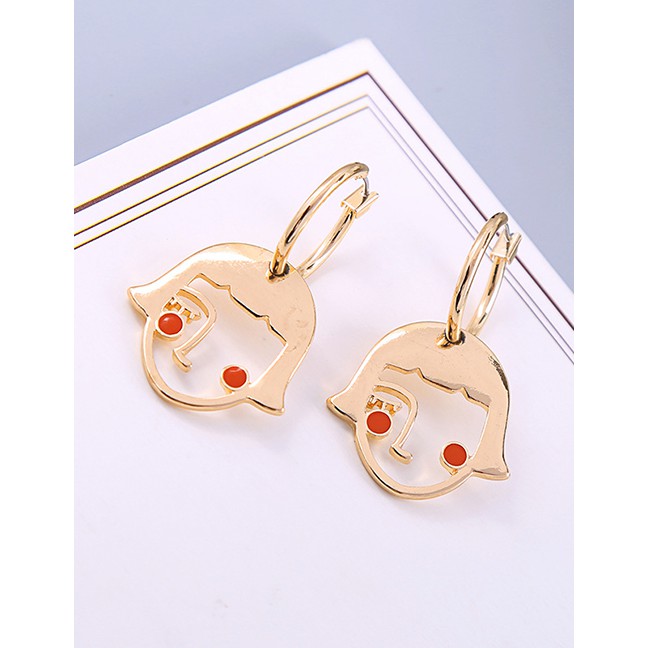 LRC Anting Tusuk Fashion Cartoon Child Cartoon Character Earrings F89197