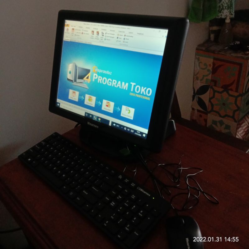 PC wearnes All in one  PC Kasir POS T1550 4/320gb