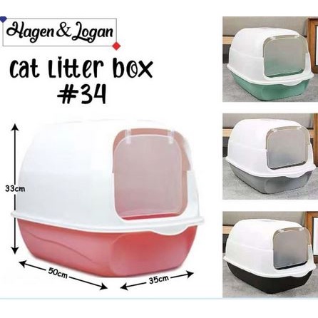 Cat Litter Box 34 Free Sekop - Pet Toilet Kucing Bak Pasir