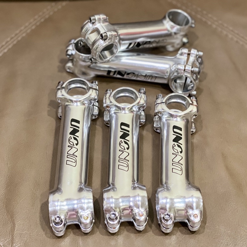 Stem Stang Sepeda UNO 25.4mm 7 Derajat 110/120/130mm Silver Aluminum Alloy