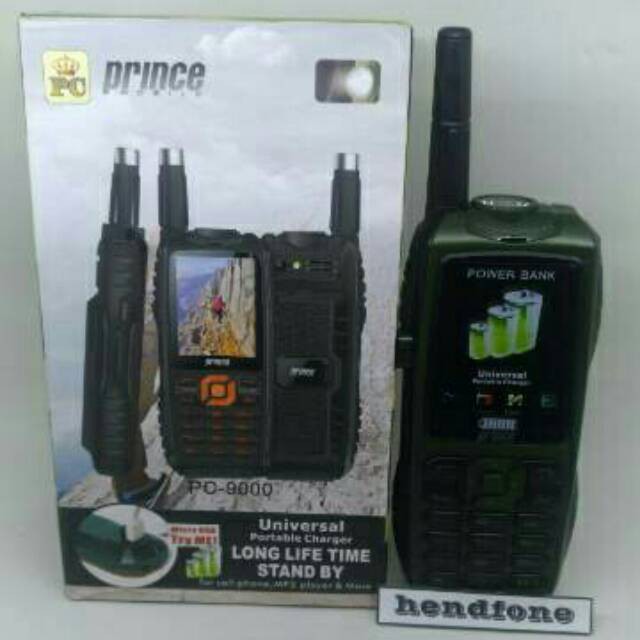 HP PRINCE PC-9000 / PC 9000 / PC9000 3 SIM POWERBANK 10000 mAh