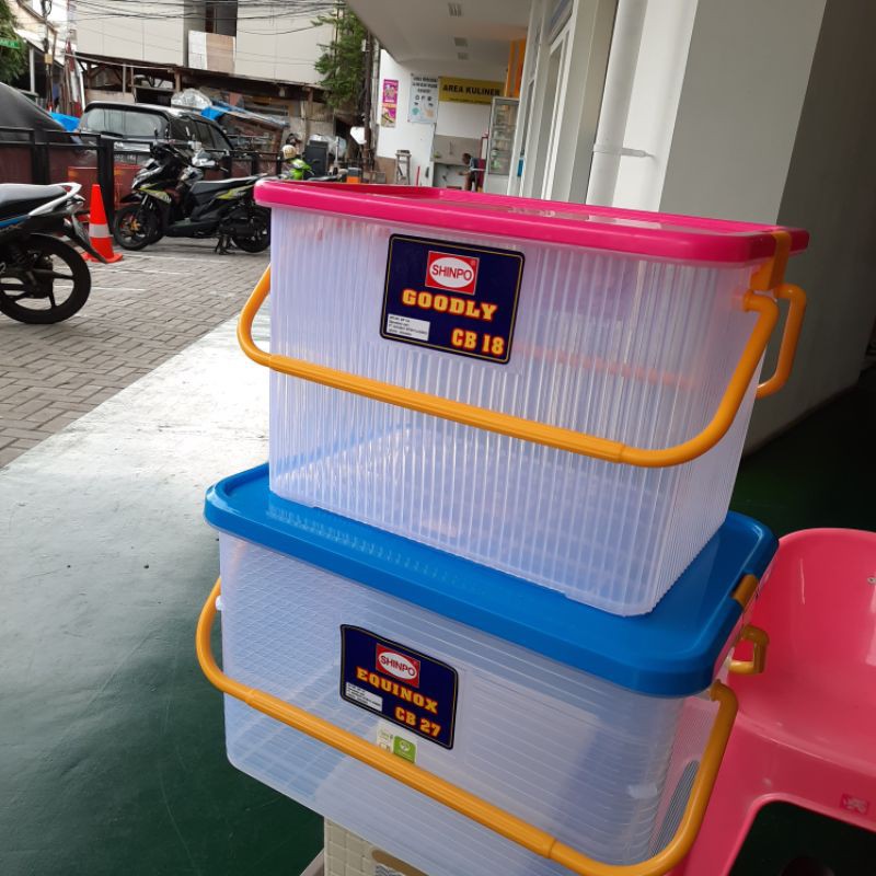 CONTAINER BOX HANDLE 6-7-18-27 LITER KONTAINER BOX SHINPO BOX SERBAGUNA