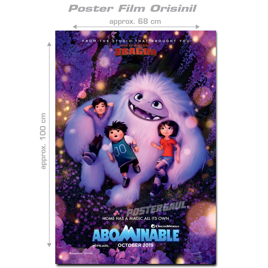 Poster Film ABOMINABLE Original Indonesian One Sheet