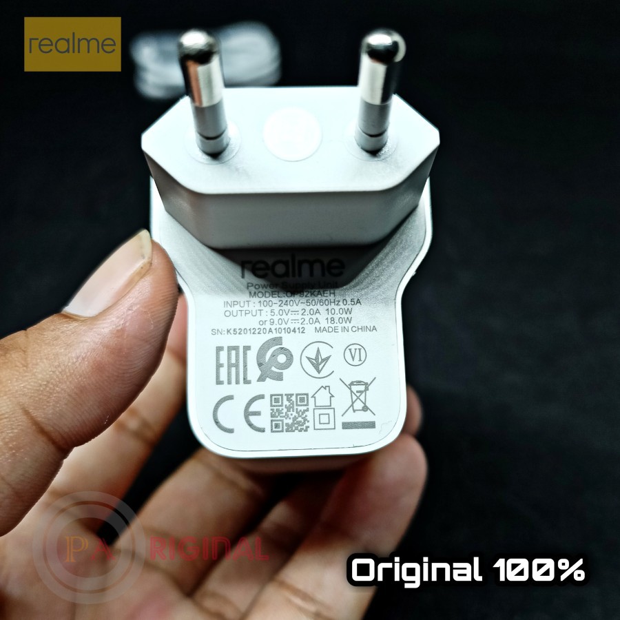 Charger Realme 7i realme Narzo 20 fast Charging 18Watt Original