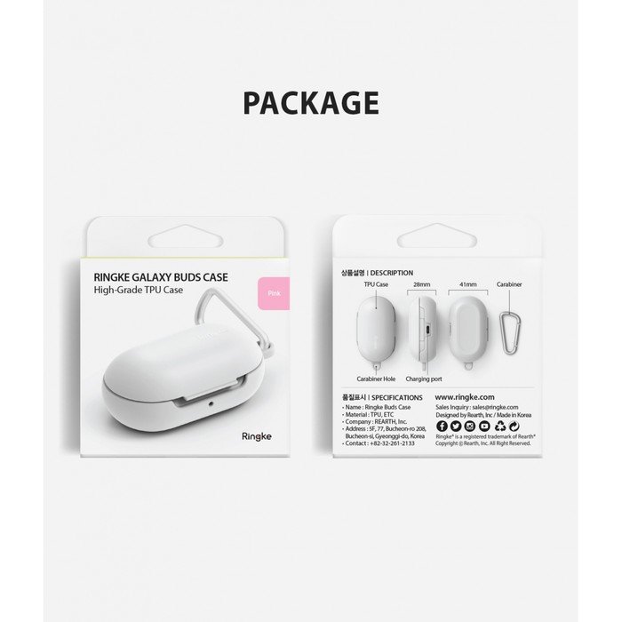 Ringke Case Samsung Galaxy Buds Silicon Case Earbuds Wireless Charging