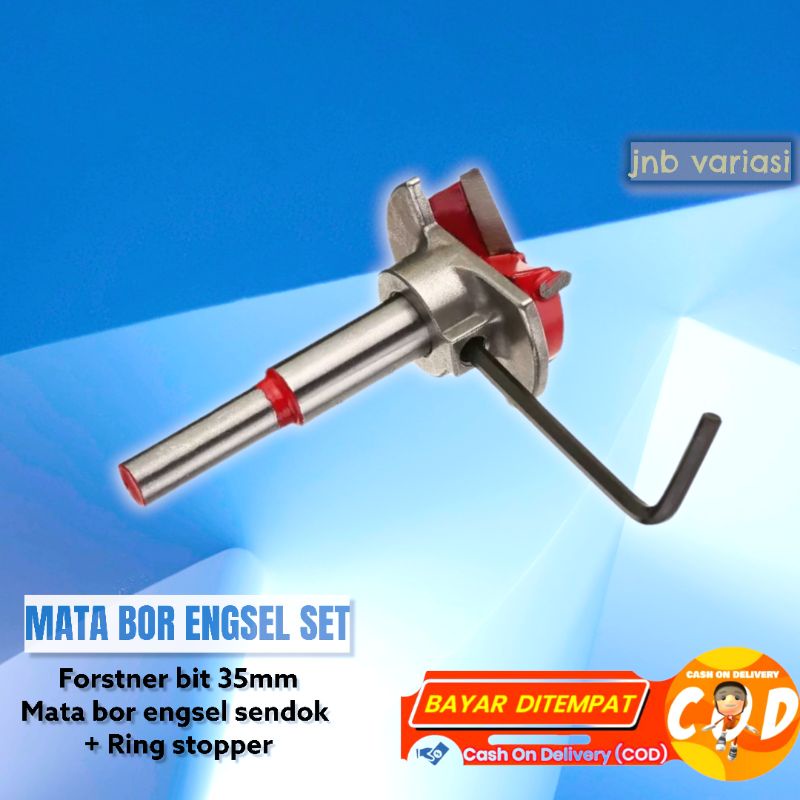 mata bor engsel sendok stopper 35mm Mata bor kayu engsel leci lemari