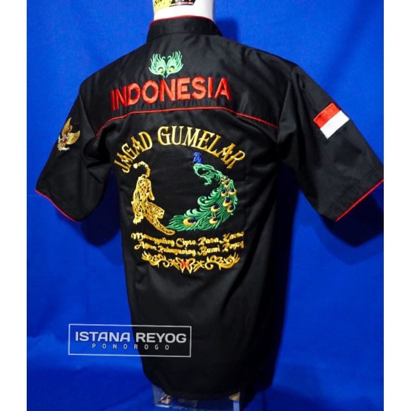 HEM KEMEJA JAGAD GUMELAR / KEMEJA BORDIR / HEM BORDIR REOG / HEM BUJANGGANONG / BAJU REOG PONOROGO