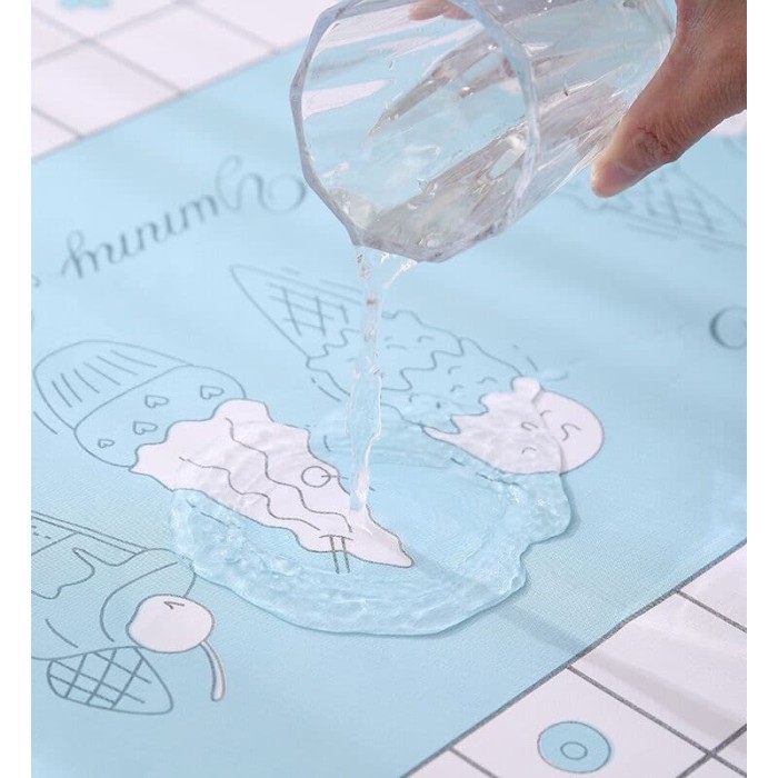 Taplak Meja Makan Estetik Anti Air Alas Meja Ruang Tamu Kotak Persegi Table Cloth Aesthetic Waterproof