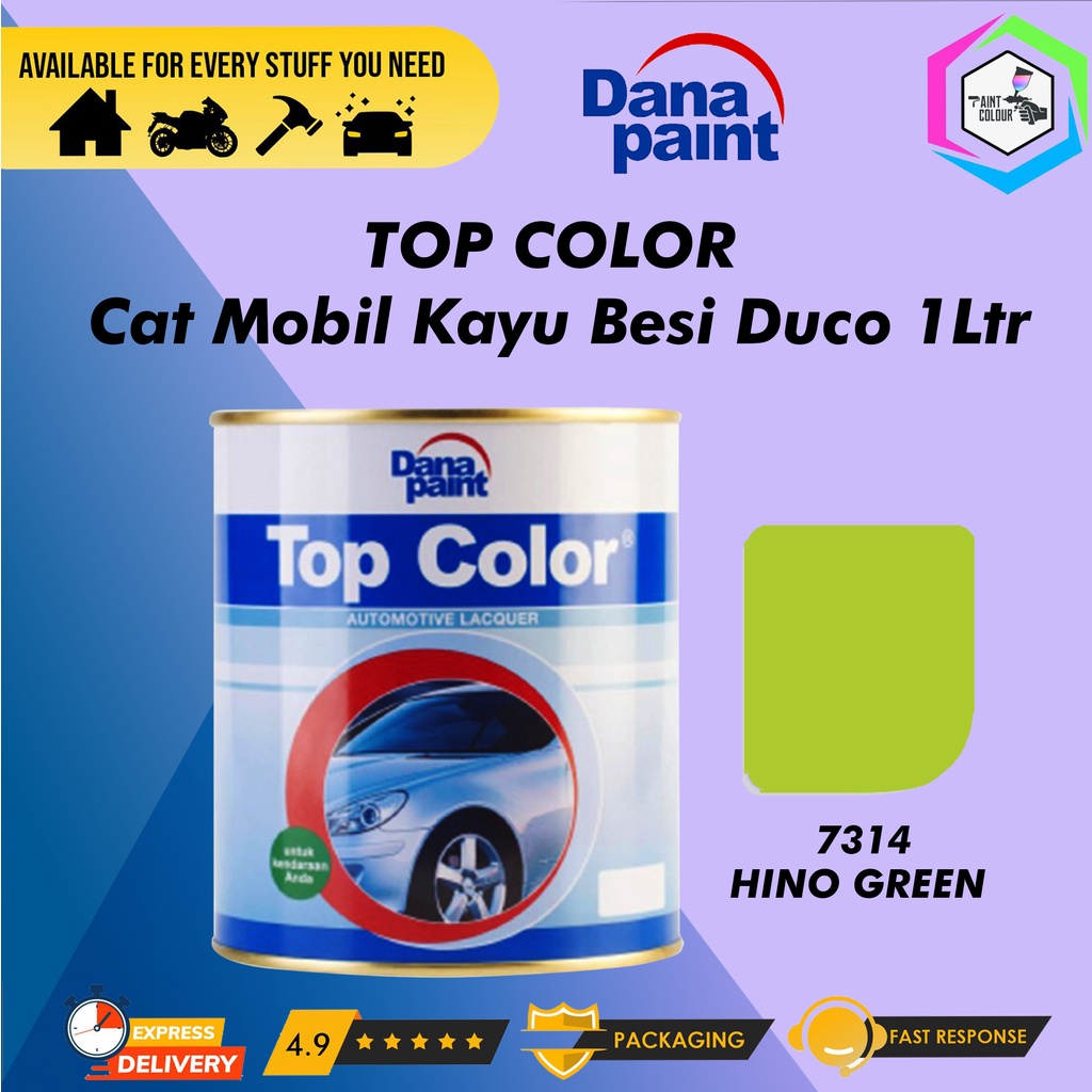 TOP COLOR 7314 Hino Green - Cat Mobil Kayu Besi Duco