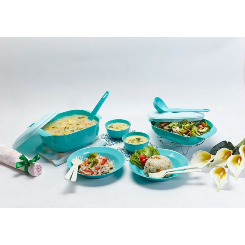JASMINE SERVING SET 8 TEMPAT PENYIMPANAN MAKANAN PRASMANAN PROMO BARU LENGKAP READY PEKANBARU RIAU B