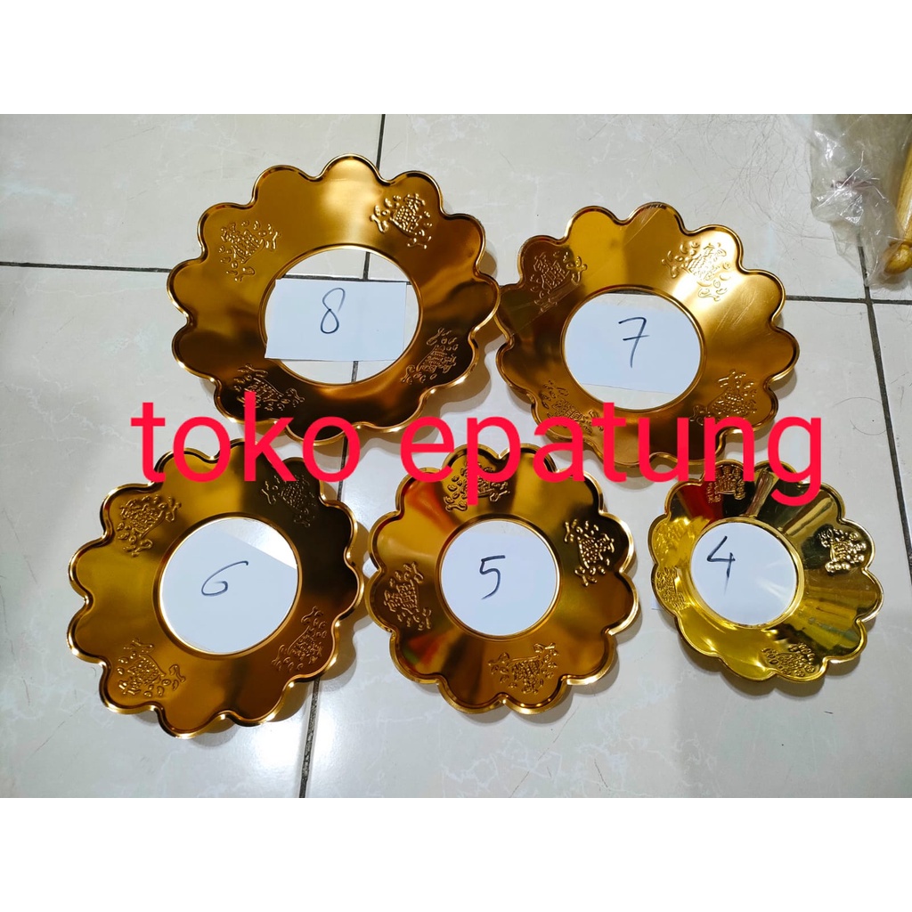 Piring Hiolo Abu / Piringan Abu untuk Hiolo Sembahyang Bahan Kuningan