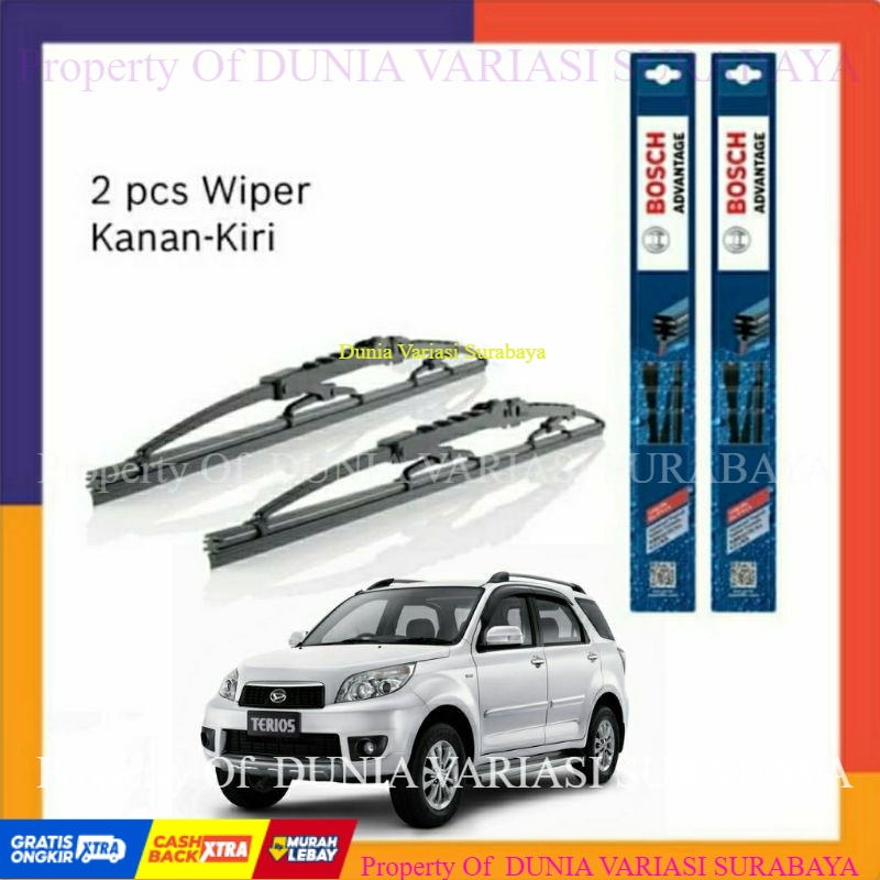 Wiper Frameless Bosch Standar Rush Terios