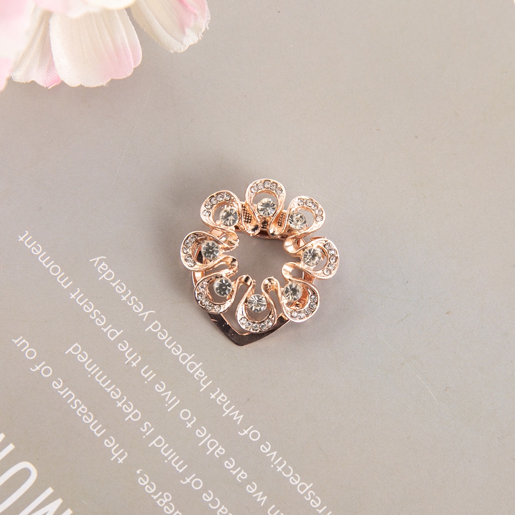 Bros Klip Gesper Syal Hias Mutiara Berlian Imitasi Untuk Wanita