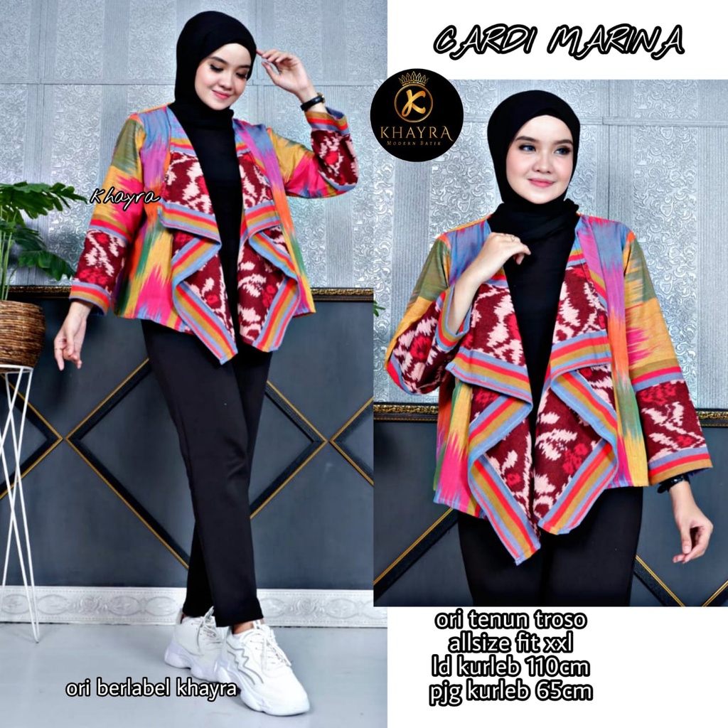 Cardi marina ori tenun troso outer trendy