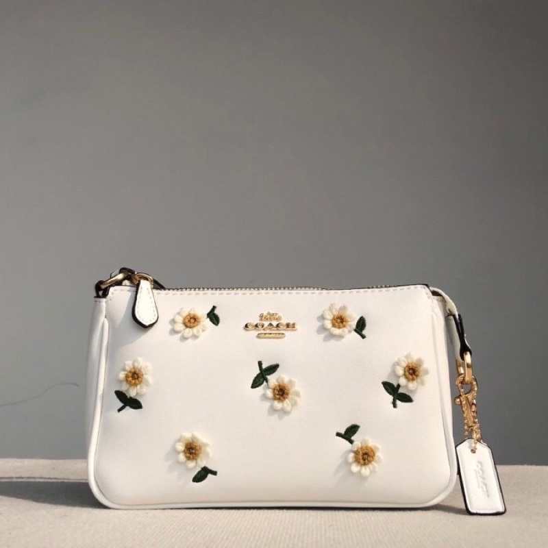 Coach Daisy Embroidery Nolita 19 Wristlet Handbag (C3356)