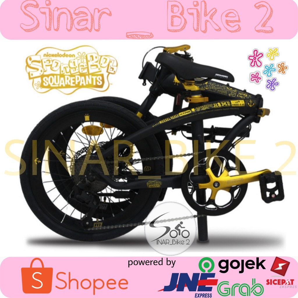 Sepeda Lipat Maximo Cyclo SpongeBob Limited Edition