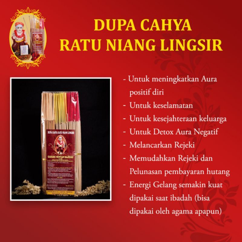 Dupa Ratu Niang Lingsir Kemasan 500 Gram