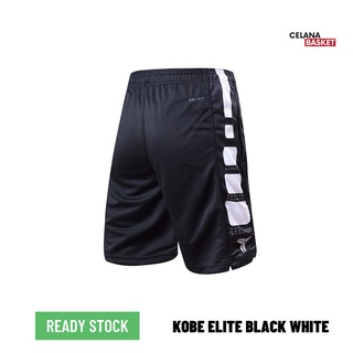 Celana Basket - Kobe Bryant - Elite Hitam Putih
