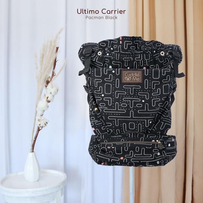 Ready Stock  Cuddle Me Ultimo Hipseat Baby Carrier Cuddleme Gendongan Bayi Hip Seat - Pacman Black