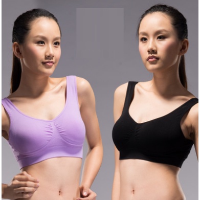 GENIE BRA Dengan CUP BUSA PAD Sport Bra Pakain Dalam Wanita Dewasa Remaja 3 PCS Original di Jamin Nyaman di Pakai