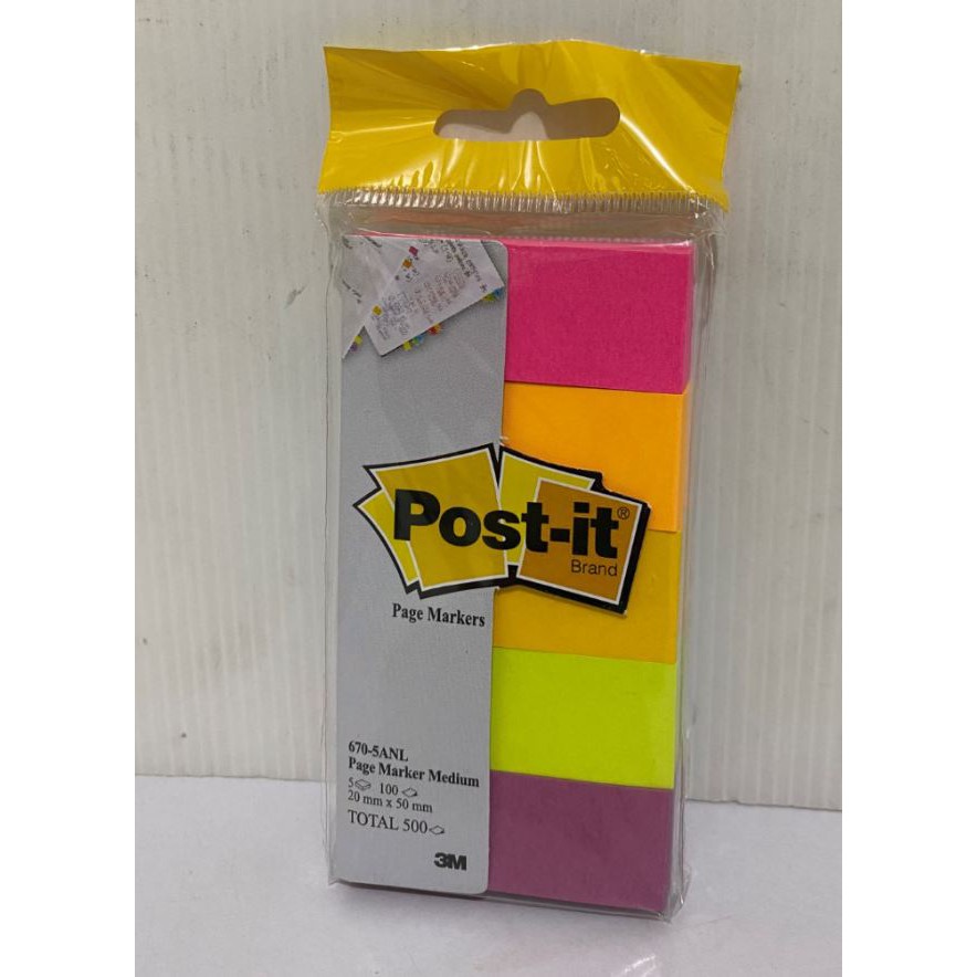 3M Post it Page Marker  670-5ANL (Per set)