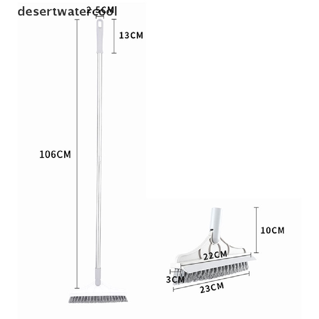 Deid Sikat Pembersih Lantai / Jendela 2 In 1 Gagang Panjang