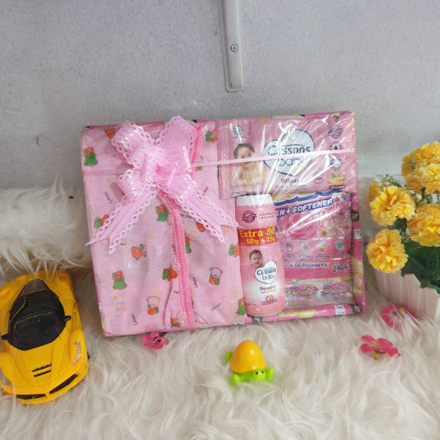 Baby gift box/parsel baby /akirashop/murah-Pink