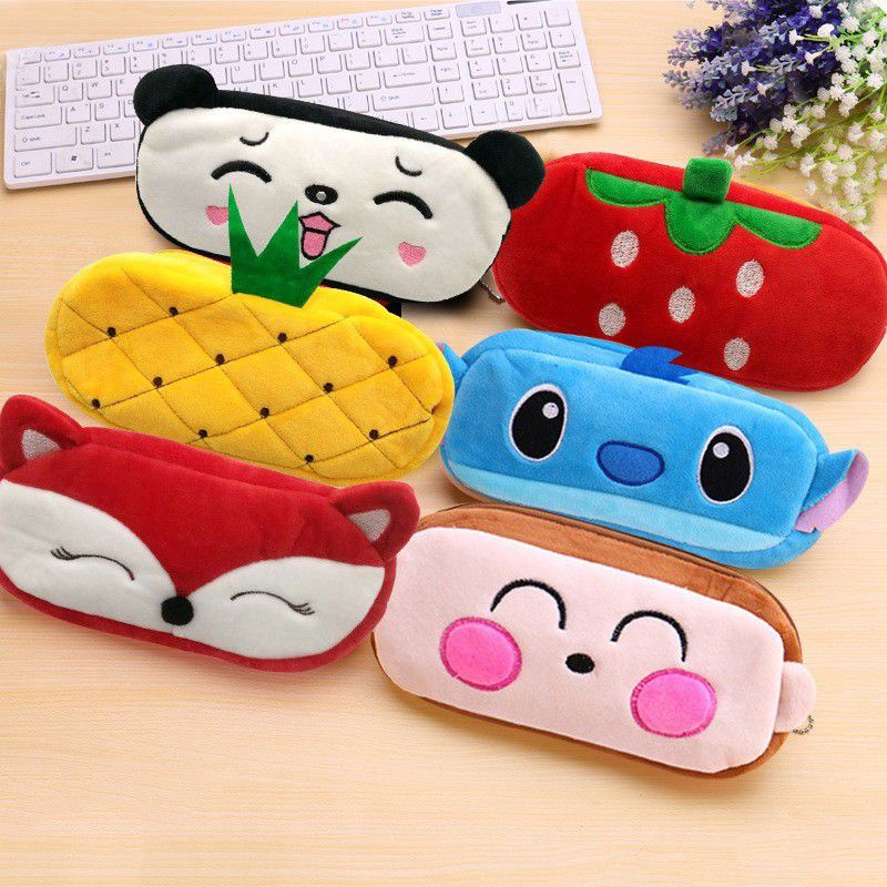 

READY SIAP KIRIM TEMPAT PENSIL IMPORT HL0119 Tempat Pensil Make up Pouch HP Bahan Bulu Karakter Lucu kartun boneka
