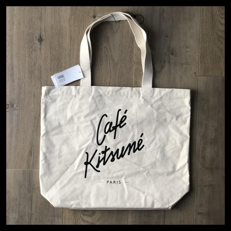Sale Maison Kitsune Cafe Kitsune Tote Bag Original Shopee Indonesia
