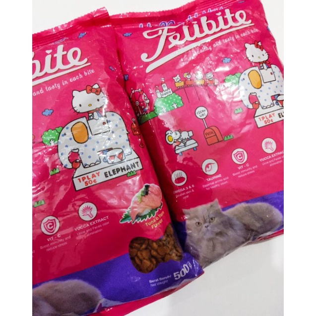 makanan kucing felibite tuna toro flavor 500 gram