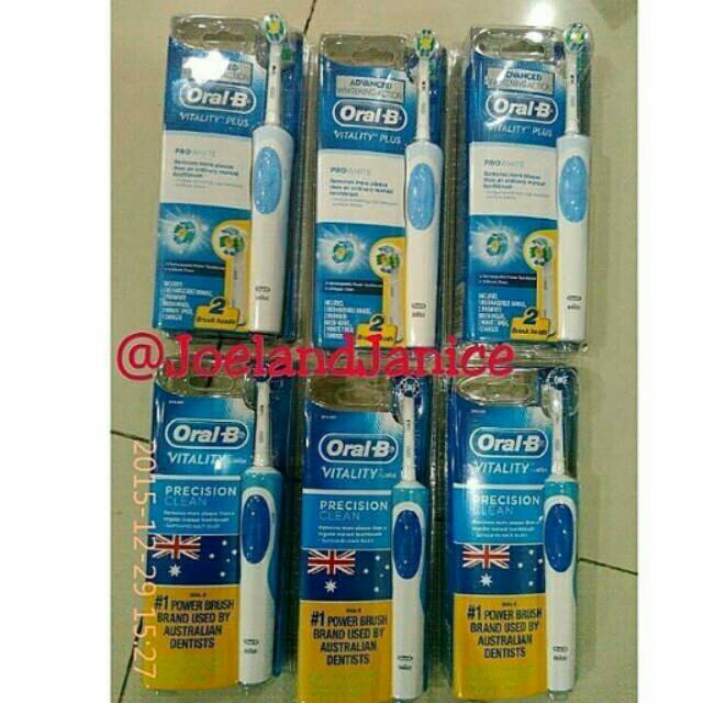 Oral B precision clean electric brush+2 refills