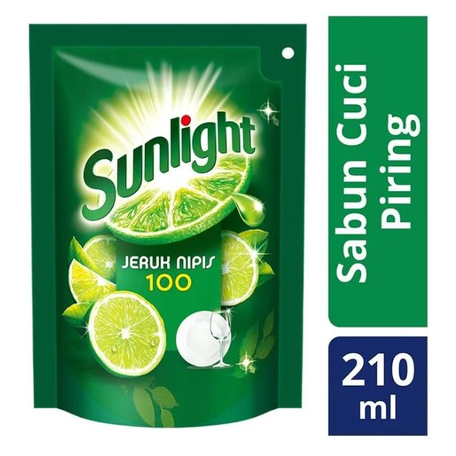 SUNLIGHT POUCH 210ml / SUNLIGHT JERUK NIPIS / SUNLIGHT LIME / SUNLIGHT