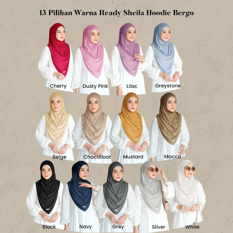 SHEILA BERGO HOODIE BY ALYA HIJAB BY NAJA