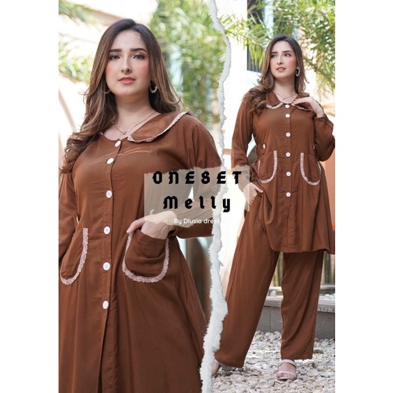 Daster Arab Dlusia MELLY One Set Rayon Premium