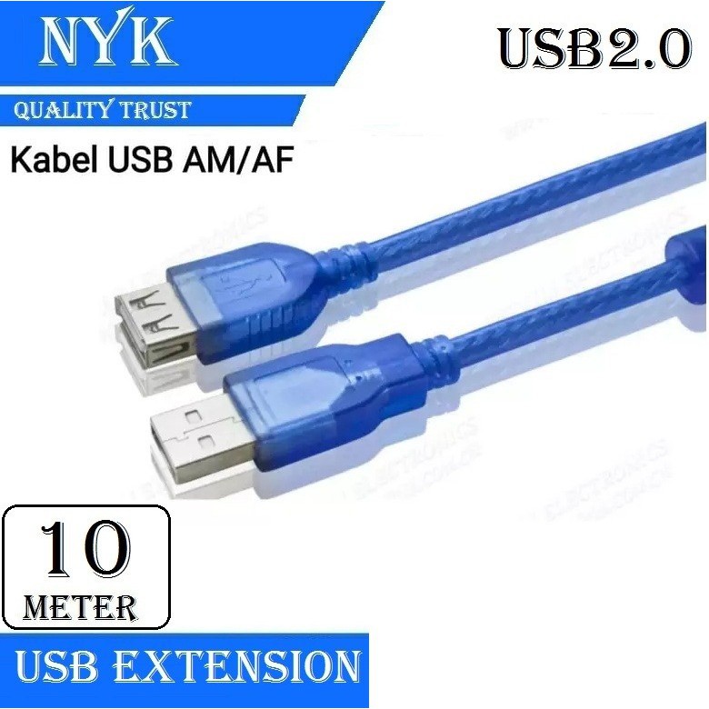 Kabel Usb Male Female 10m / Perpanjangan Usb / Usb Extender Extention