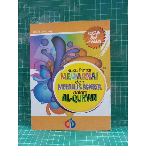 buku pintar mewarnai dan menulis angka dalam Alquran
