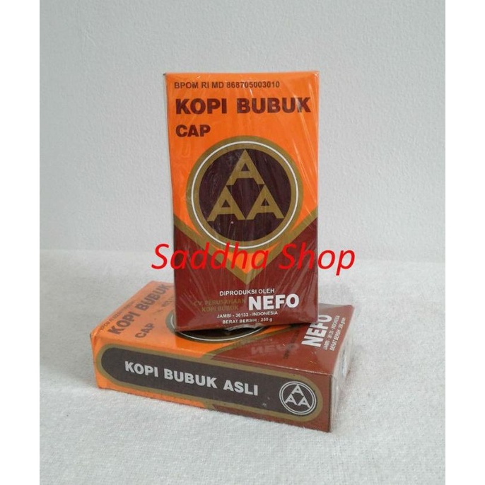 

[ COD ] Kopi AAA Nefo Jambi 250 gram TERBATAS Kode 912