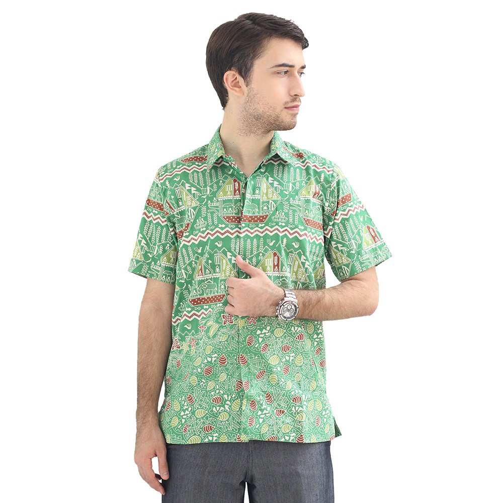 Model Baju Batik Pria Cap Asli Lampung Berkualitas - Zallatra C3