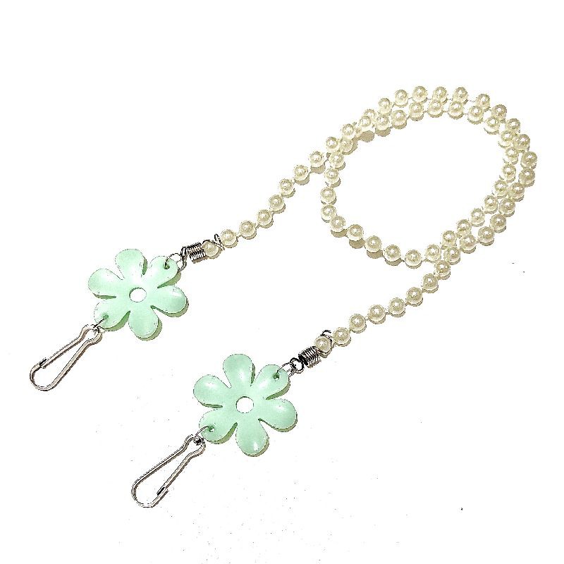 Kalung Masker Strap Mask Korean Jasmine Flower Charm Pearlstring Series Korea Mutiara Bunga