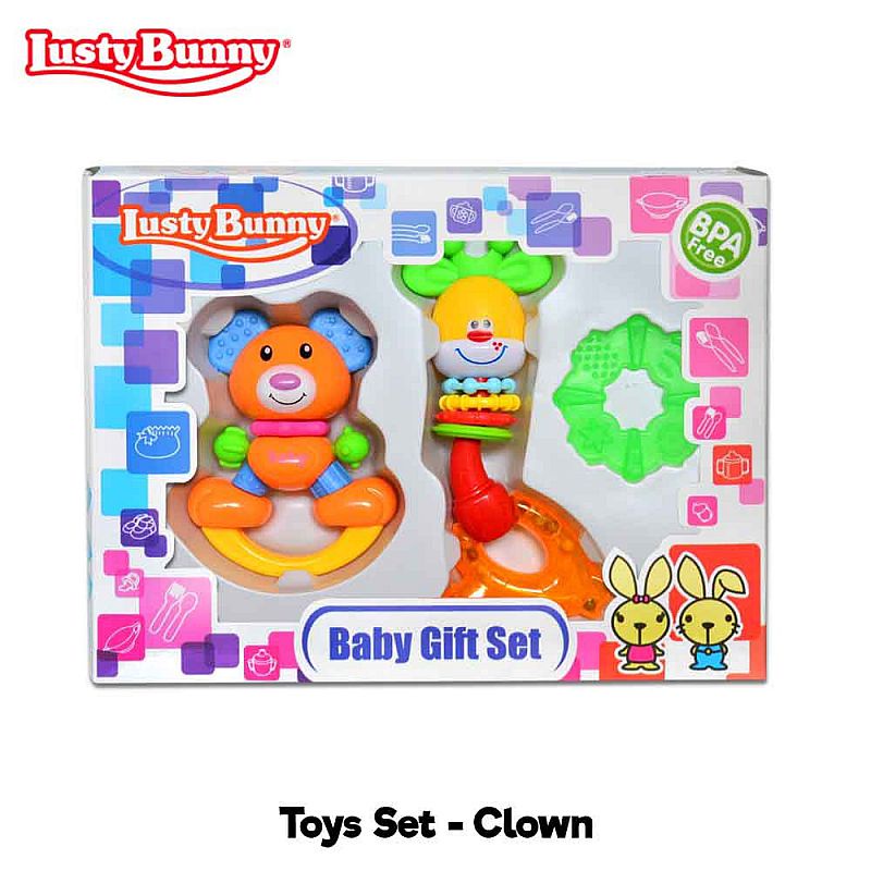 Lusty Bunny Toys Feeding Set / Mainan Bayi / Teether Bayi