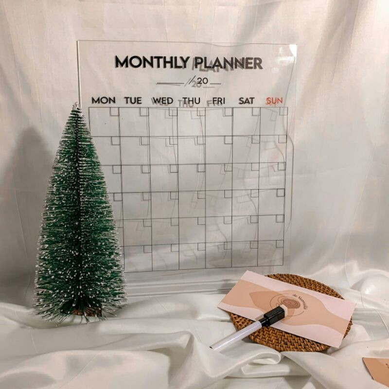 

Acrylic/Akrilik Monthly/Weekly/To Do List Planner