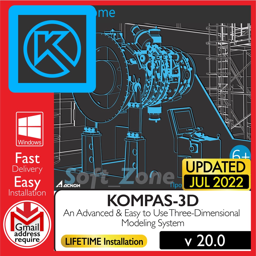 

KOMPAS-3D v20.0 - Advncd & Esy t Us Thr-Dmnsnl Mdlng Systm [WINDOWS x64] - Dgtl Dwnld