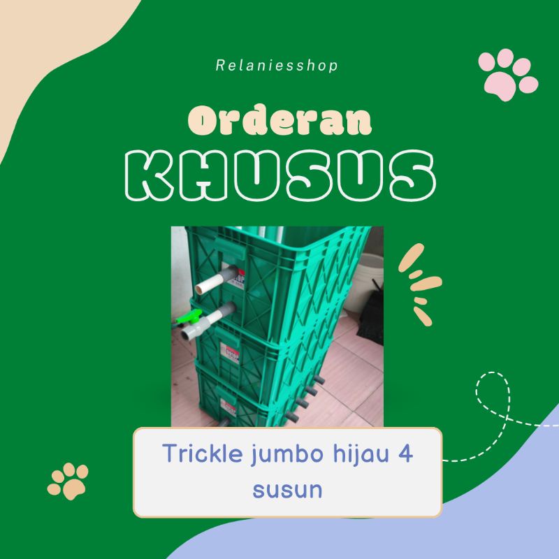 TRICKLE BOX FILTER JUMBO 4 SUSUN TANPA MEDIA FILTER KOLAM