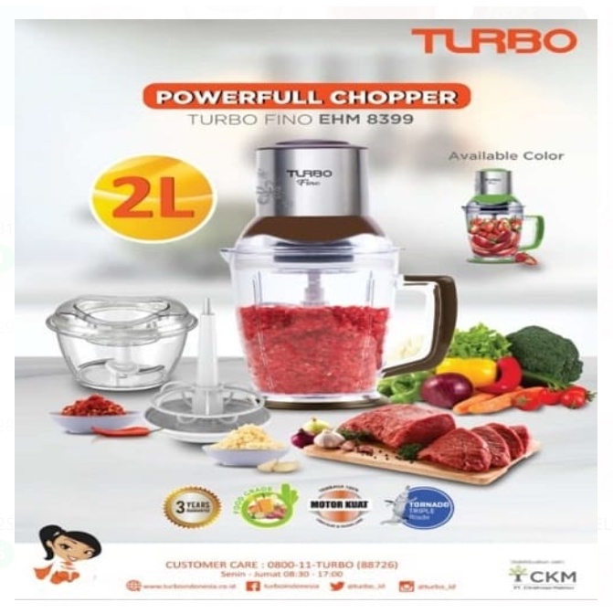 Chopper Turbo Ehm8399 pencacah daging