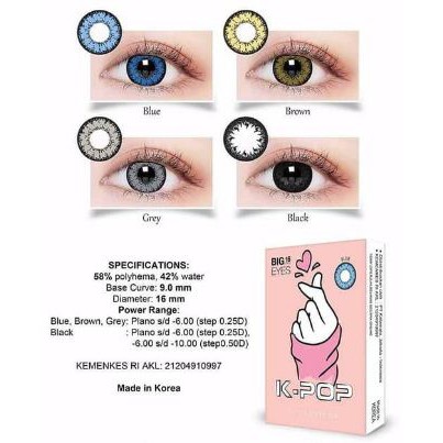SOFLENS X2 K-POP / SOFLENS K-POP BIG EYES 16MM BY EXOTICON KPOP