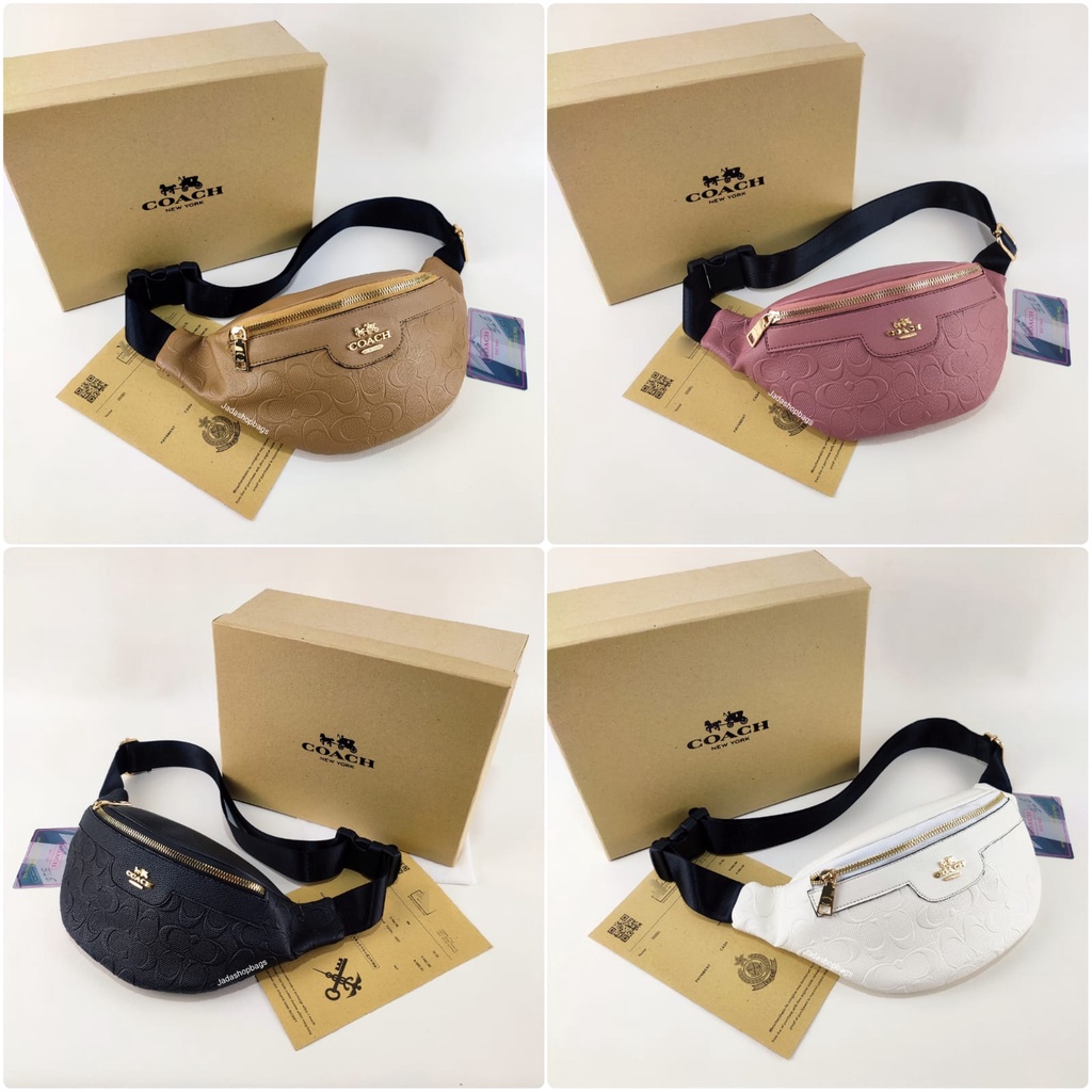 Tas Pinggang Import Premium Bumbay Waistbag Tali Strap Free Box / VIBELLESHOPBAGS KODE 1785