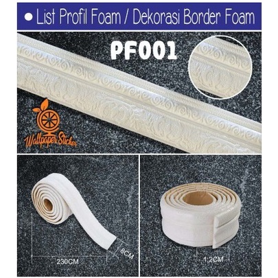 Wallpaper List Foam PF001 Ukuran 8cm x 2,2 meter