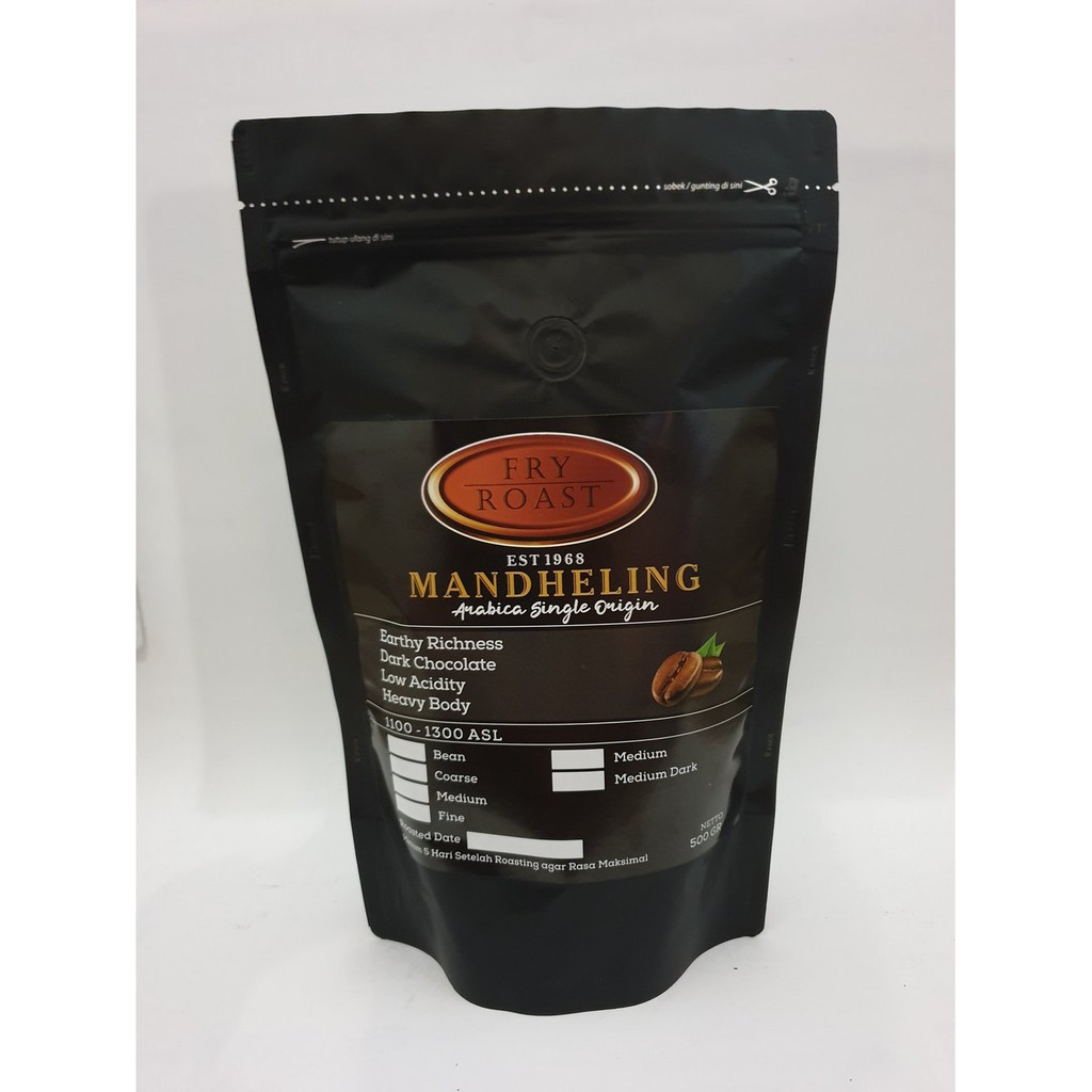 

KOPI ARABIKA MANDHELING 500 GRAM BIJI DAN BUBUK Limited