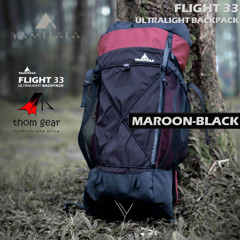 Tas Ransel Backpack Tas Carrier Tas Camping Hiking Gunung Kemah Outdoor Yamitala Flight 33 Waterproof Anti Air Original Thomgear Paiton Probolinggo